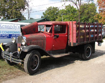 Ford stake bed truck model A Newport Indiana Hill Climb